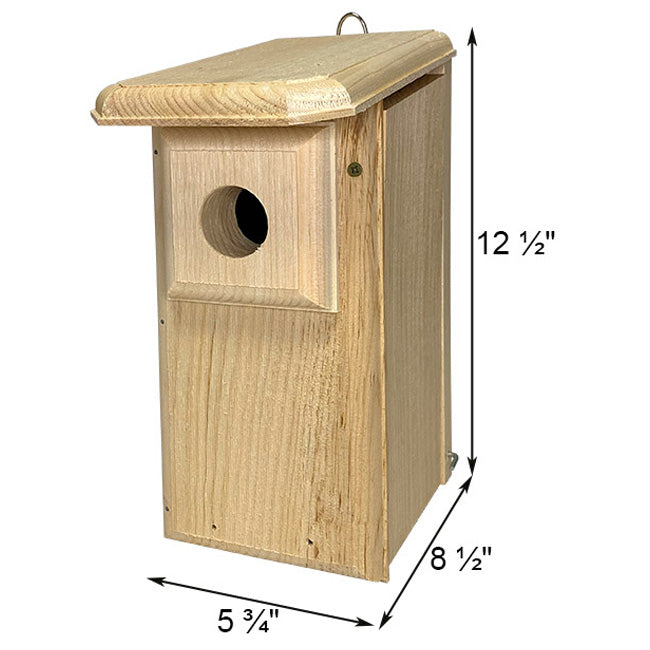 Classic Eastern Bluebird Pine House with Predator Guard