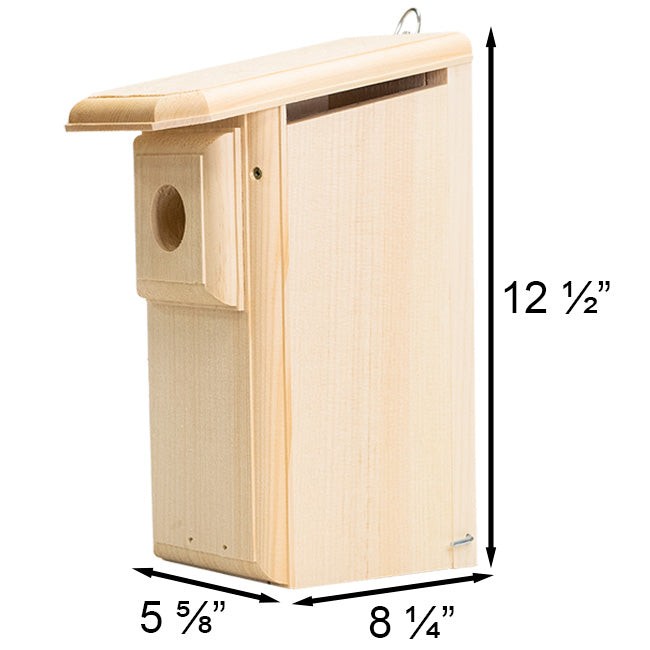 Pine Bluebird Observation Nest Box with Viewing Panel