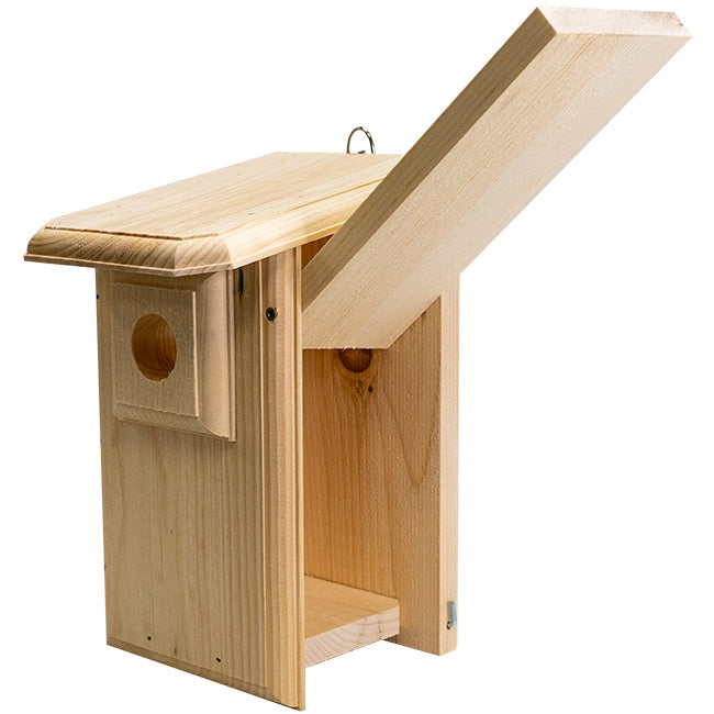 Western Bluebird Pine Nest Box with Predator Guard