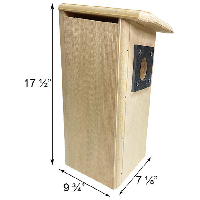 Multi-Species Woodpecker Pine Nest Box with Slate Guard