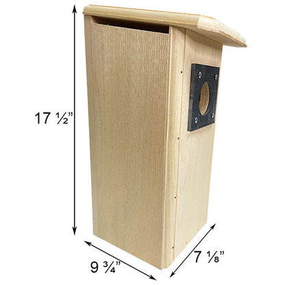 Multi-Species Woodpecker Pine Nest Box with Slate Guard