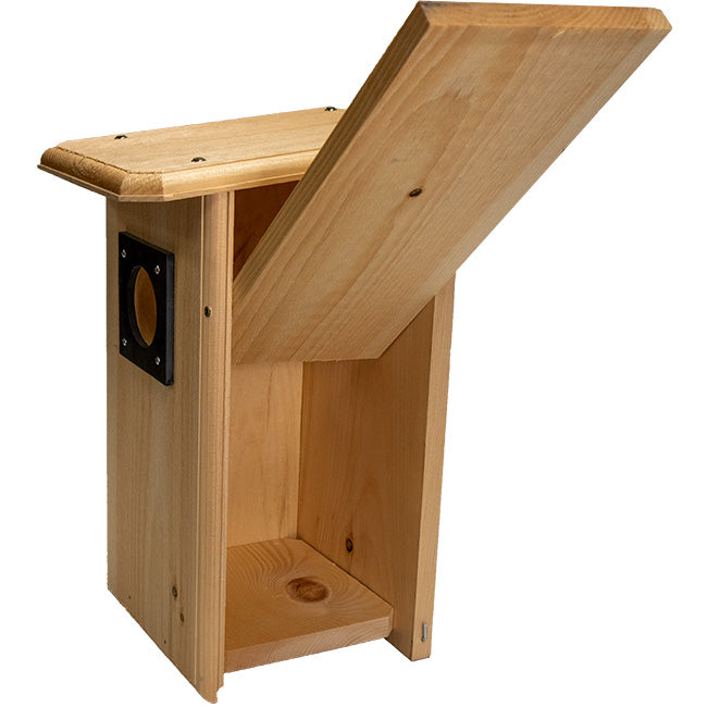 Northern Flicker Pine Nest Box with Slate Entrance Guard