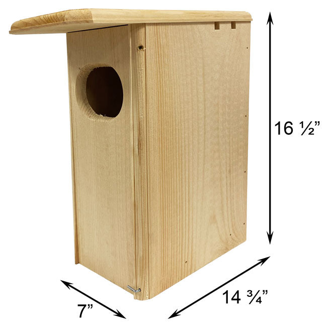 Pine Wood Duck Nesting House with Duckling Ladder