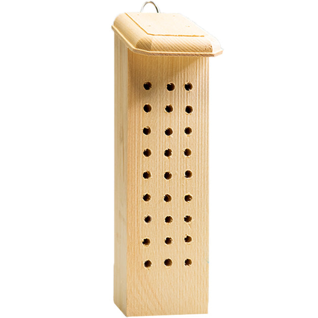 Pine Solitary Bee House for Garden Pollinators
