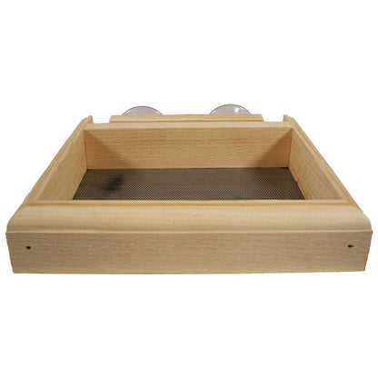 Pine Window Bird Feeder with Suction Cups
