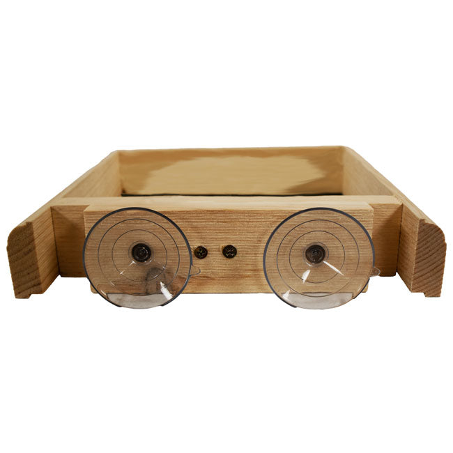 Pine Window Bird Feeder with Suction Cups