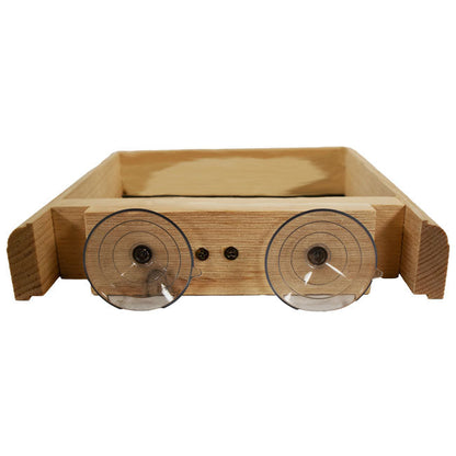 Pine Window Bird Feeder with Suction Cups