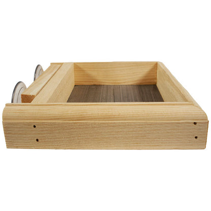 Pine Window Bird Feeder with Suction Cups