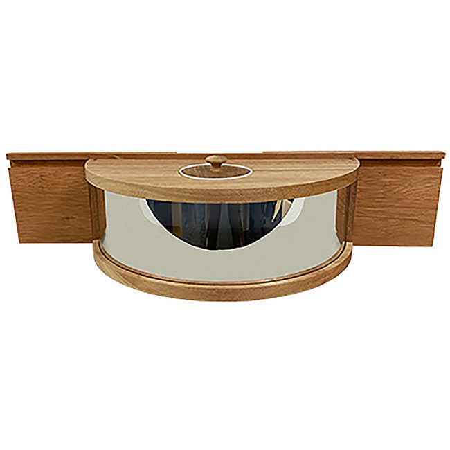 Oak In-Window Bird Feeder with Mirrored Viewing Panel
