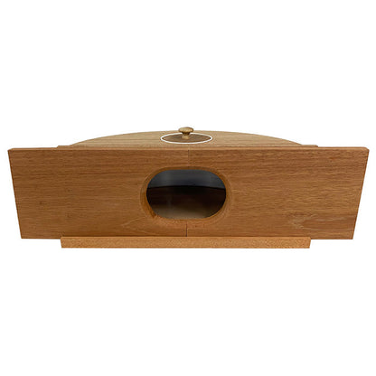 Oak In-Window Bird Feeder with Mirrored Viewing Panel