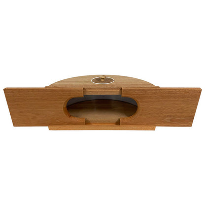 Oak In-Window Bird Feeder with Mirrored Viewing Panel