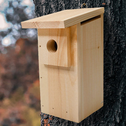 Eastern Bluebird Pine Nest Box with Predator Guard