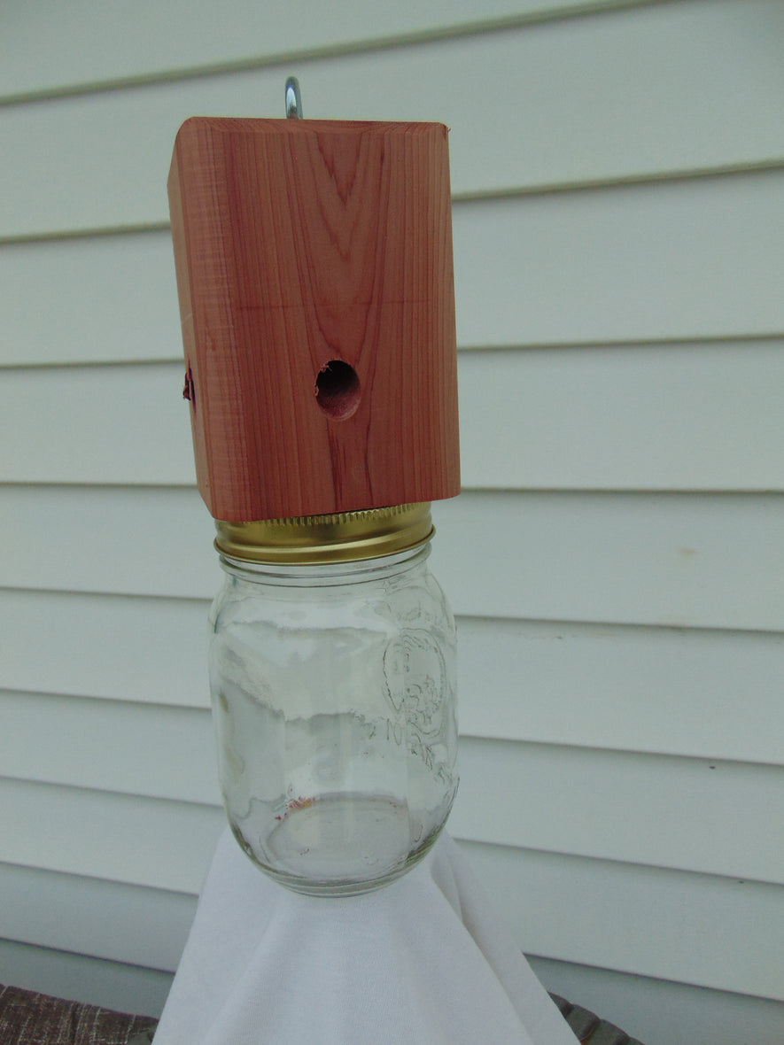 Red Cedar Carpenter Bee Trap