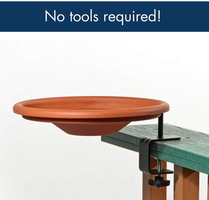 Deck Mount Bird Bath