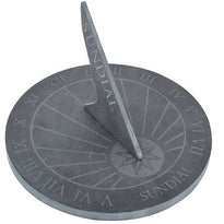 9.75-Inch Gray Slate Garden Sundial