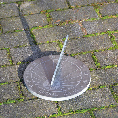 9.75-Inch Gray Slate Garden Sundial