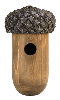 Acorn-Shaped Pine Birdhouse for Wrens & Chickadees