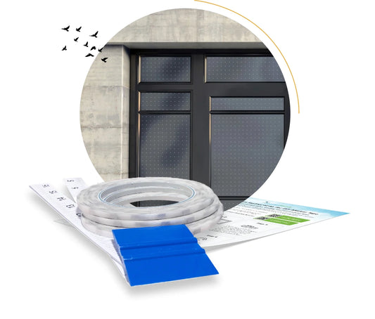 Feather Friendly Decal, 1 Roll (Light Grey/White)