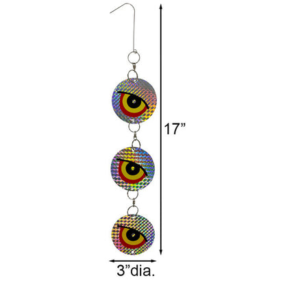 Reflective Bird & Pest Deterrent Hanging Discs – 12 Pack