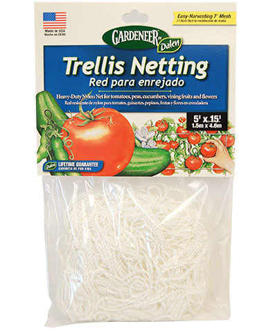 5 x 15 Foot Nylon Vegetable Trellis Netting