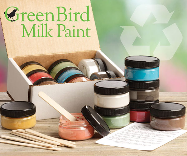 8-Color Natural Milk Paint Powder Craft Kit