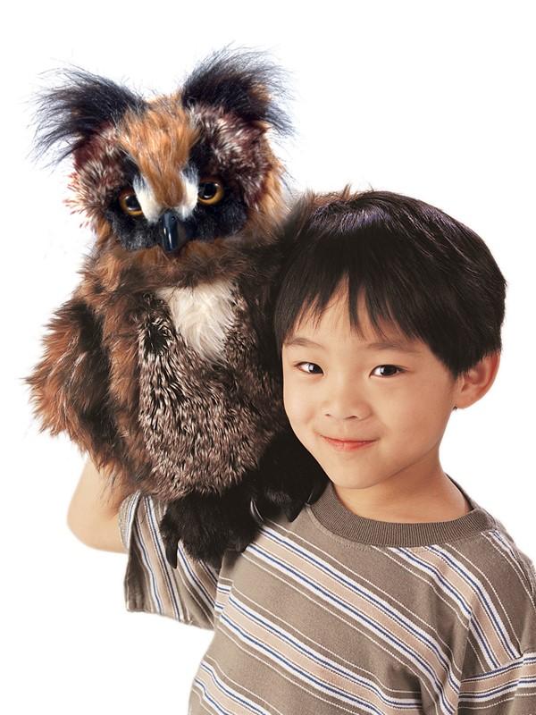 Buy Great Horned Owl Hand Puppet Online in USA, $84.95 - TreeHelp.com
