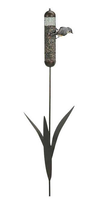 Cattail Staked Mesh Bird Feeder