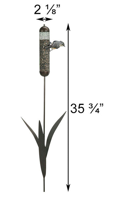 Cattail Staked Mesh Bird Feeder