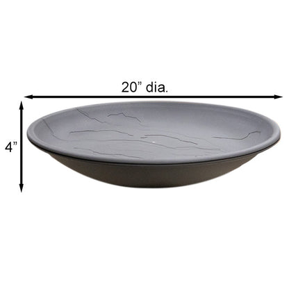 20-Inch Heated Deck Rail Bird Bath with Thermostat