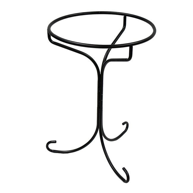 20-Inch Heated Slate Bird Bath with Metal Stand