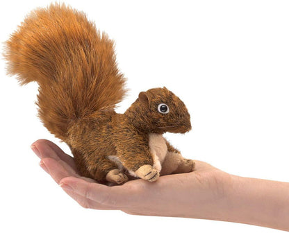 Mini Red Squirrel Finger Puppet