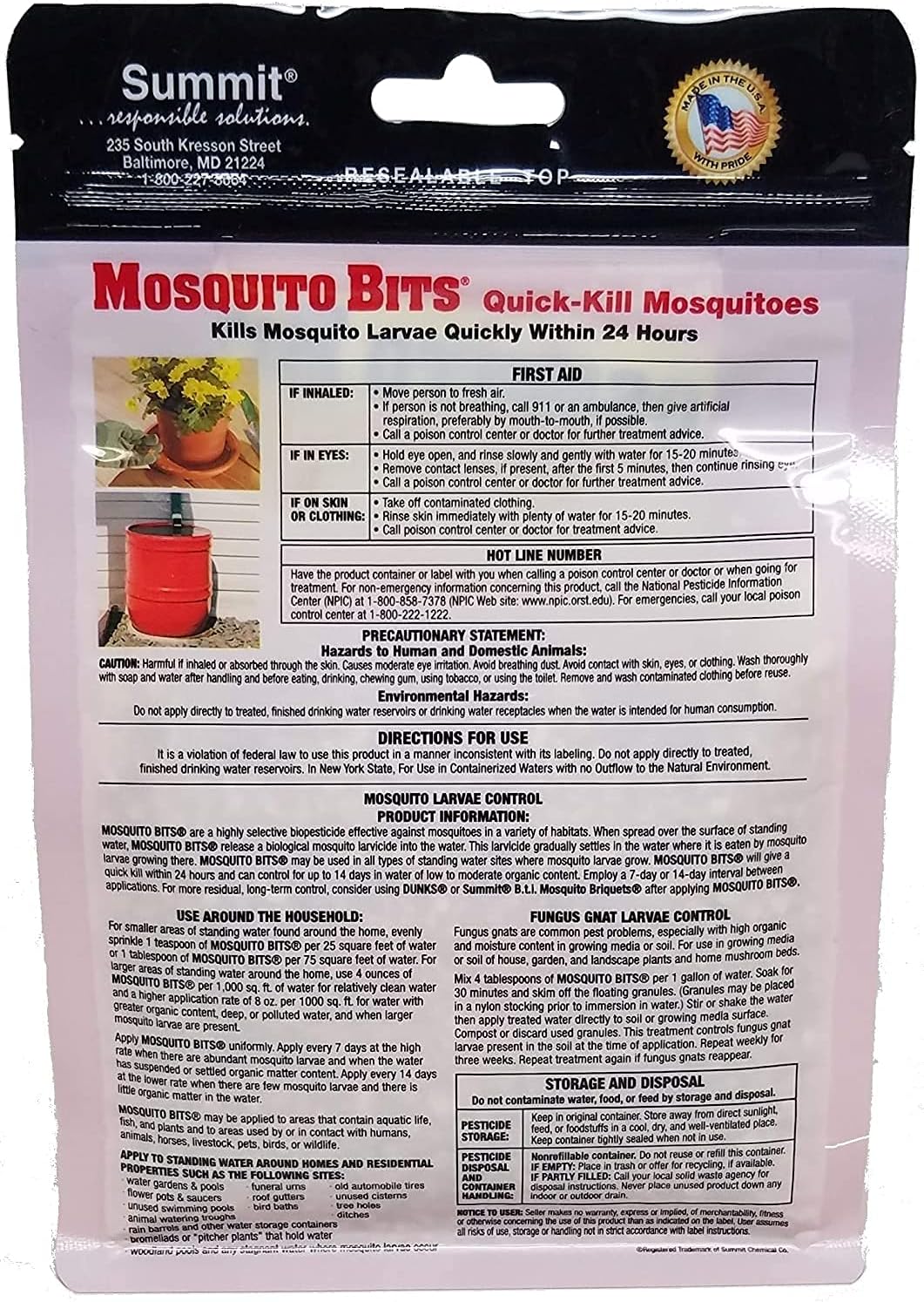 Mosquito Bits Biological Mosquito Larvicide, 8oz