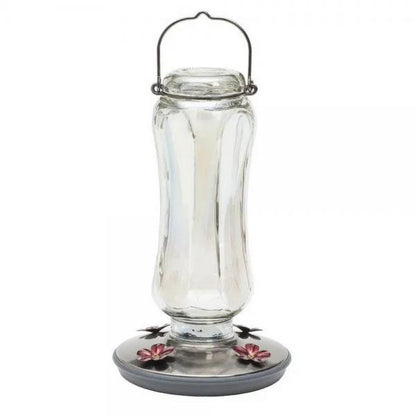 Starglow Glass Hummingbird Feeder with Daisy Ports – 24 oz