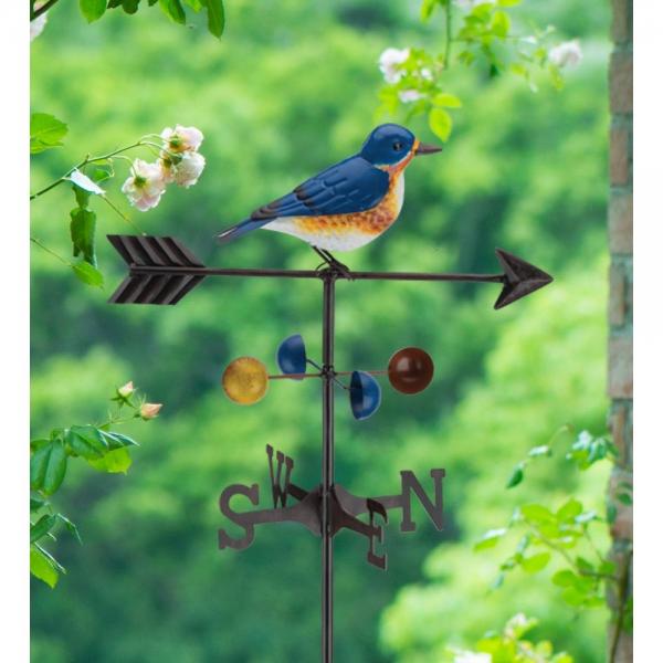Bluebird Garden Weathervane Stake
