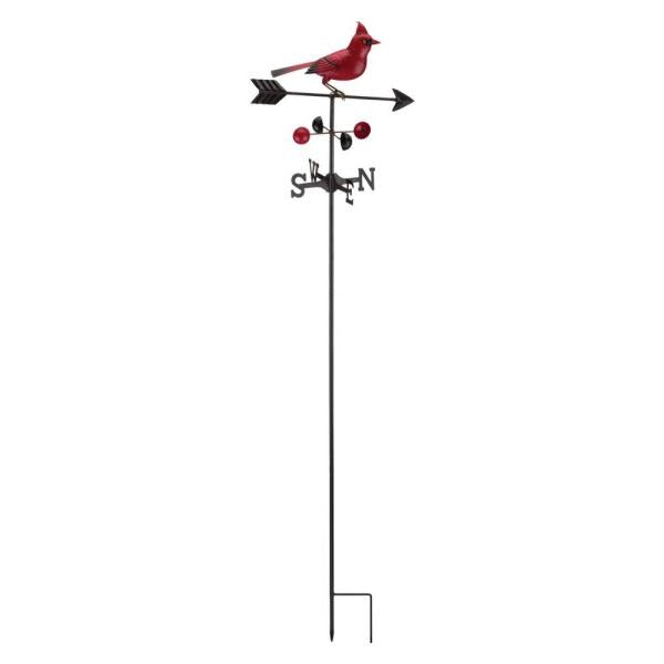 Cardinal Garden Weathervane Stake
