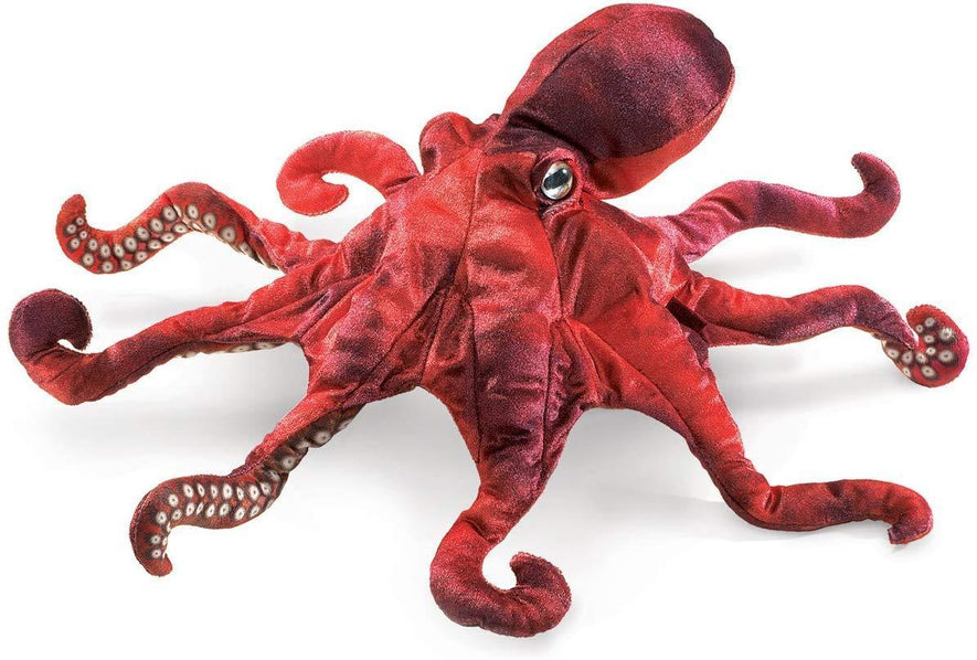 Red Octopus Hand Puppet
