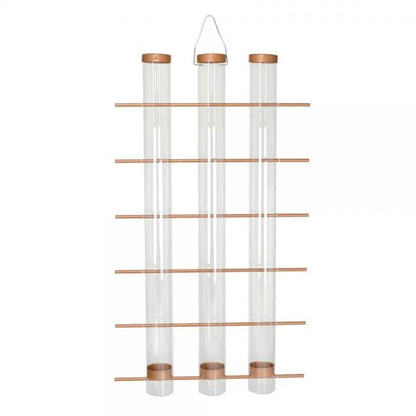Copper 3-Tube Finch Feeder with 36 Ports