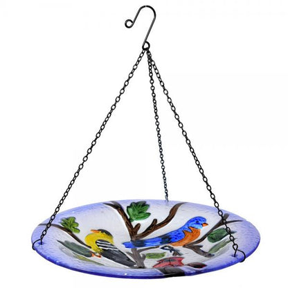 Songbird Chorus Glass Bird Bath