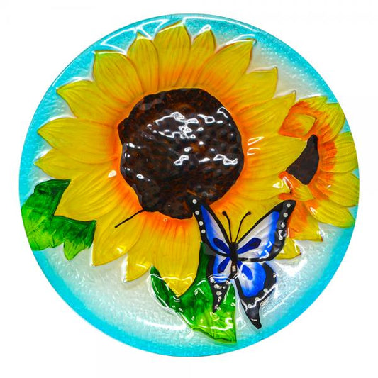 Sunflower Bloom Bird Bath