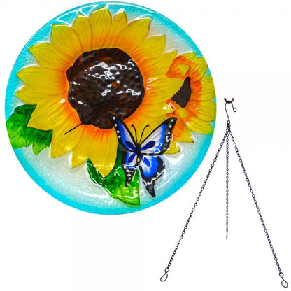 Sunflower Bloom Bird Bath