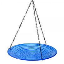 Azure Swirl Hanging Bird Bath
