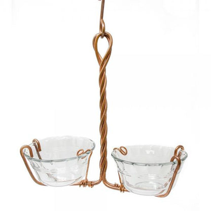 Copper Double-Cup Oriole & Bluebird Feeder