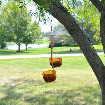Handcrafted Copper Double Jelly Oriole Feeder