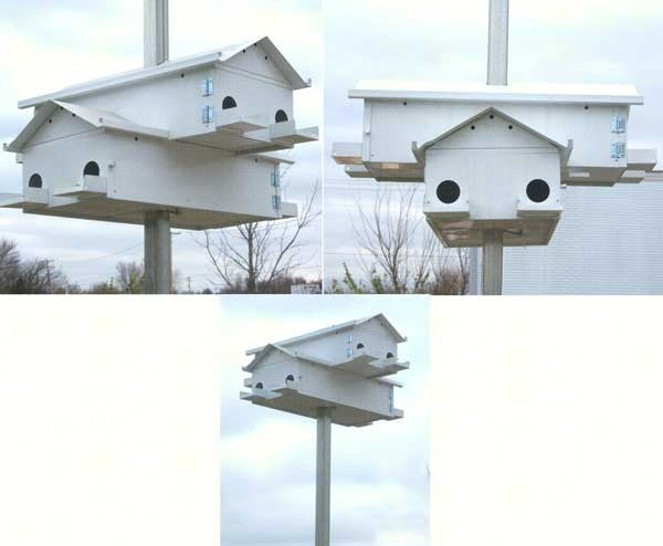 8-Room Aluminum Purple Martin House