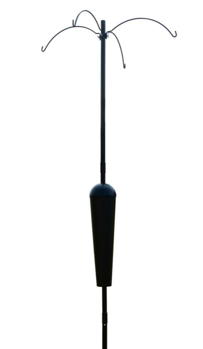 Squirrel Stopper Sequoia Squirrel Proof Pole System with 4 Hanging Stations