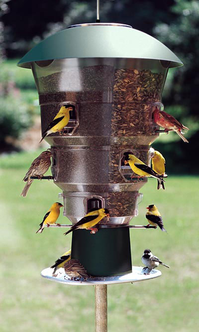 12-Port Electronic Squirrel-Resistant Bird Feeder – 24 lb Capacity