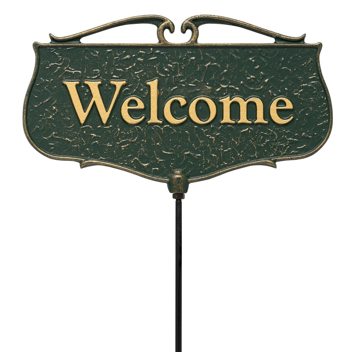 Welcome Garden Poem Sign, Green/Gold