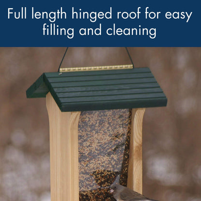 Audubon Deluxe Honey Stained Feeder