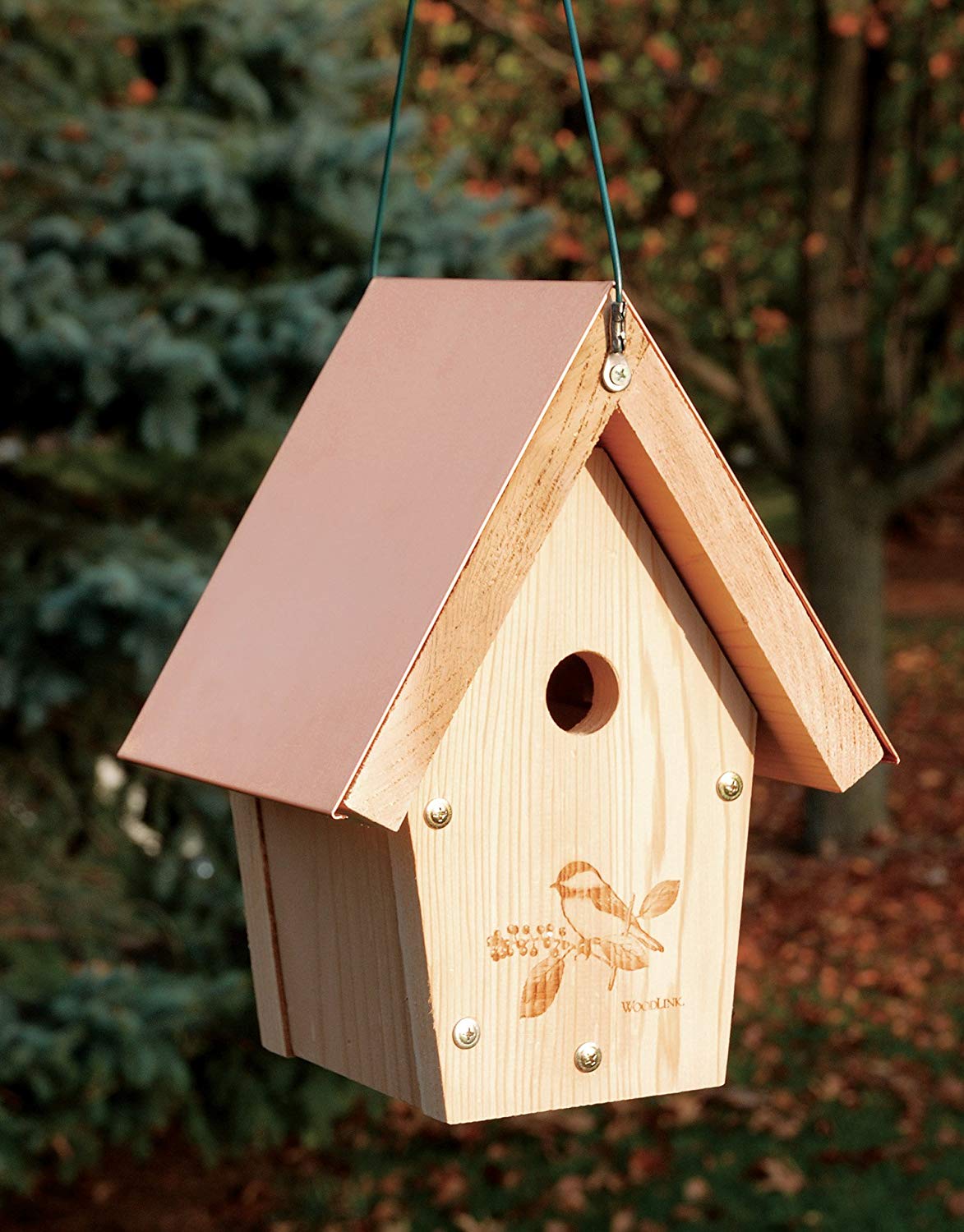 Coppertop Chickadee Wren Bird House