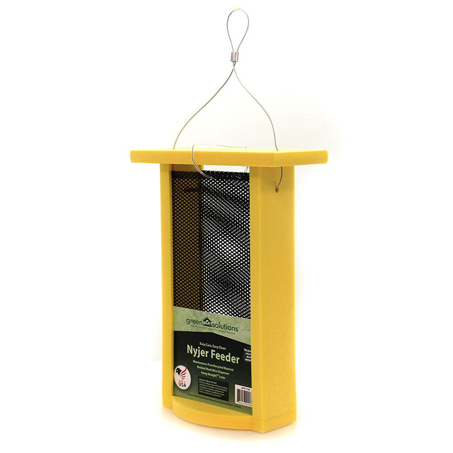 Green Solutions Recycled Nyjer Finch Feeder, Yellow